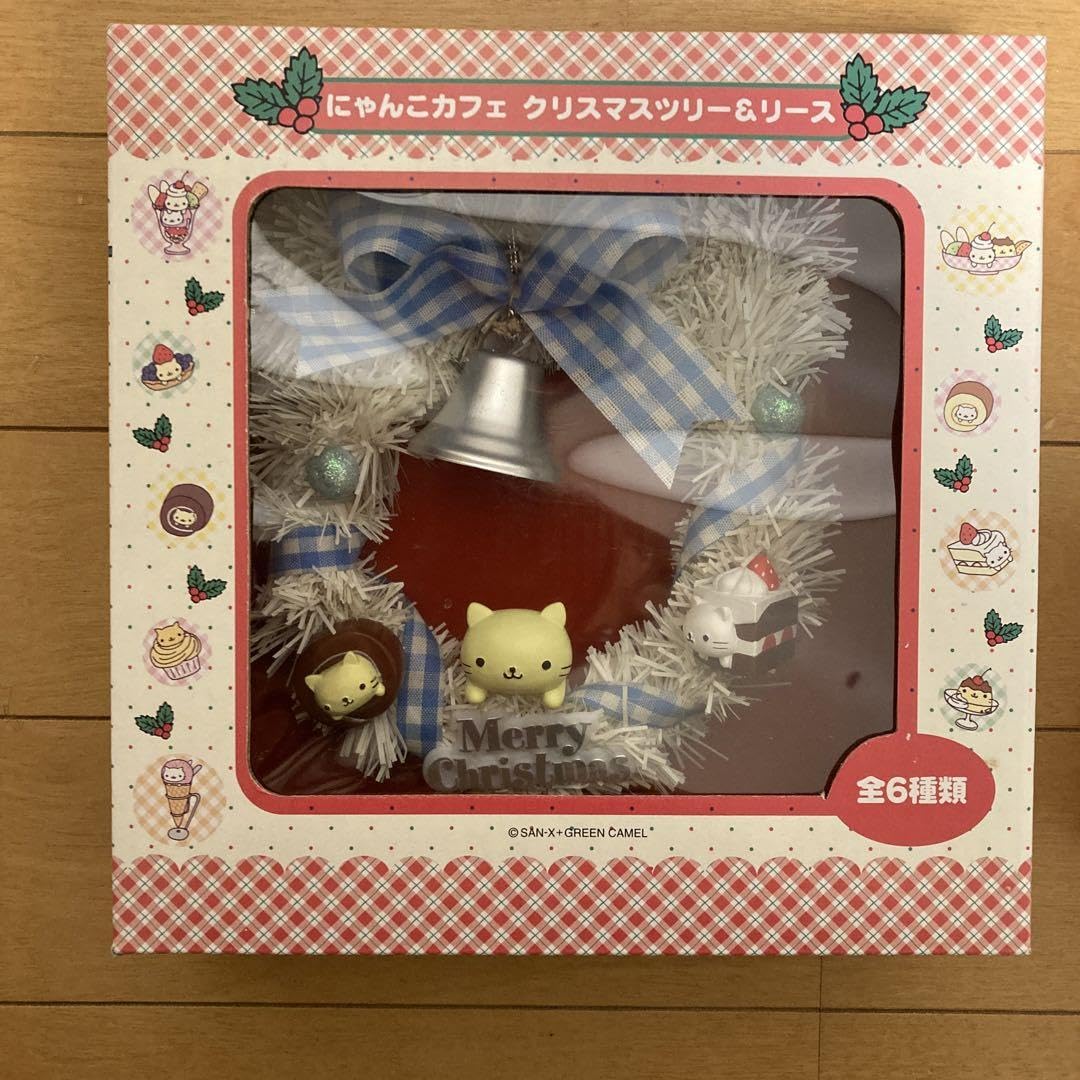 にゃんにゃんにゃんこ　にゃんこカフェ　クリスマスリース サンエックスにゃんにゃんにゃんこにゃんこカフェクリスマス